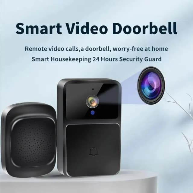 Wifi vídeo campainha câmera visão noturna hd sem fio inteligente bateria de segurança em casa campainha da porta em dois sentidos intercom mudança voz para casa
