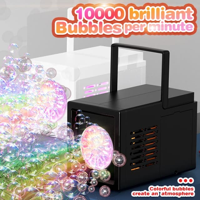 Venda quente 10 buracos crianças handheld ao ar livre máquina de bolha elétrica arma bolha brinquedo sem bateria e bolha água