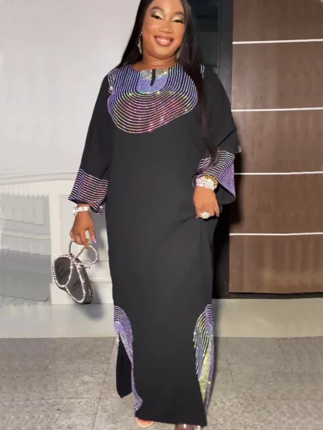 Abayas para mulheres dubai luxo 2025 africano muçulmano moda vestido caftan marocain vestidos de festa à noite boubou robe djellaba femme