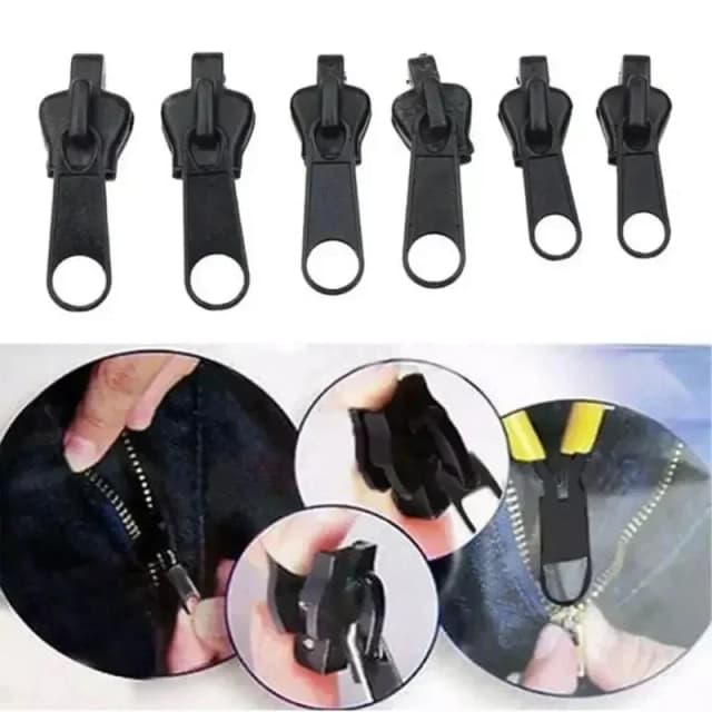 3 tamanhos universal kit de reparo de zíper de correção instantânea substituição zip slider dentes resgate costura roupas saco zíperes ferramenta acessórios