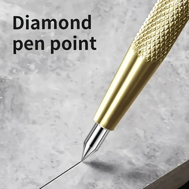 Caneta de titânio com ponta de diamante, 2/5 peças, ferramentas de precisão para trabalhar metal e trabalhar madeira para cortar vidro, telhas, metal e madeira