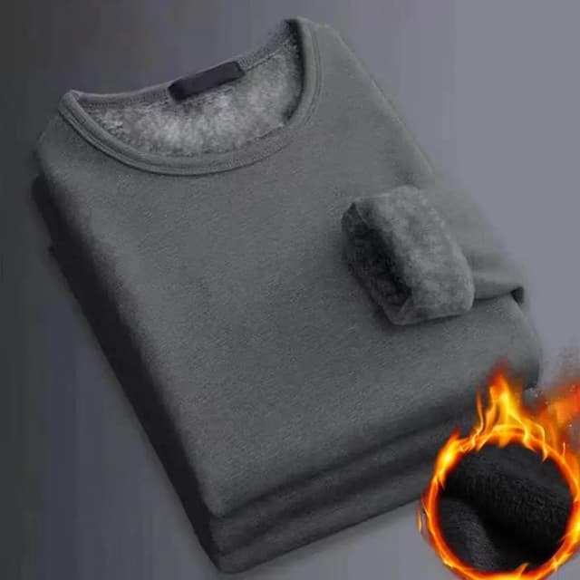Inverno masculino de manga comprida térmica underwer camiseta velo camisa de fundo em torno do pescoço moda mais veludo acolchoado camiseta