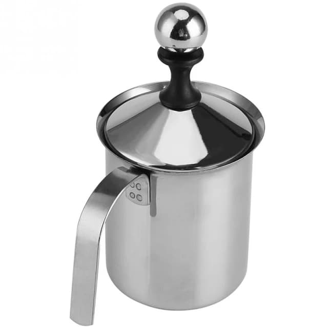 Batedor de leite manual 400/800ml, creme de leite, aço inoxidável, café, leite, café, jarros de leite, batedor de ovos, ferramentas de cozinha
