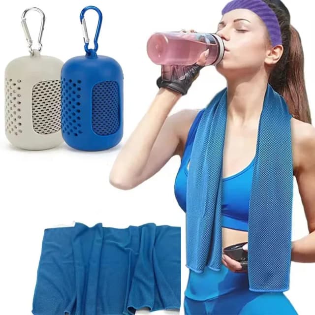 Toalha de gelo para resfriamento de exercício de secagem rápida ao ar livre, fitness, corrida, exercício, acessórios de natação
