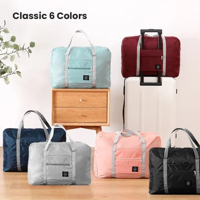 Bolsa de viagem dobrável para companhias aéreas, bolsa de mão para mulheres e meninas, leve, grande capacidade, esportes, viagem de fim de semana durante a noite