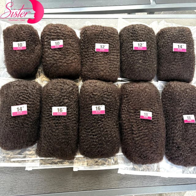 10-18 Polegada 4c afro kinky extensões de cabelo humano em massa sem trama 30 ou 50 g/pacote brasileiro remy em massa para locs micro torção trança cabelo