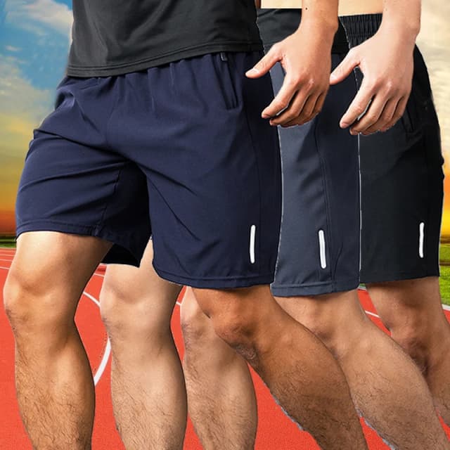 Novos Shorts de Fitness de Secagem Rápida para Homens, Shorts de Corrida de Verão, Leves, Finos e Respiráveis, Calças Curtas de Praia Masculinas